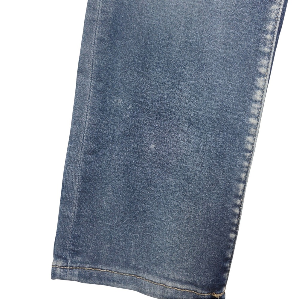 No Boundaries High Rise Sculpting Skinny Crop Jeans Blue Size 17 Triple Button - Picture 7 of 9